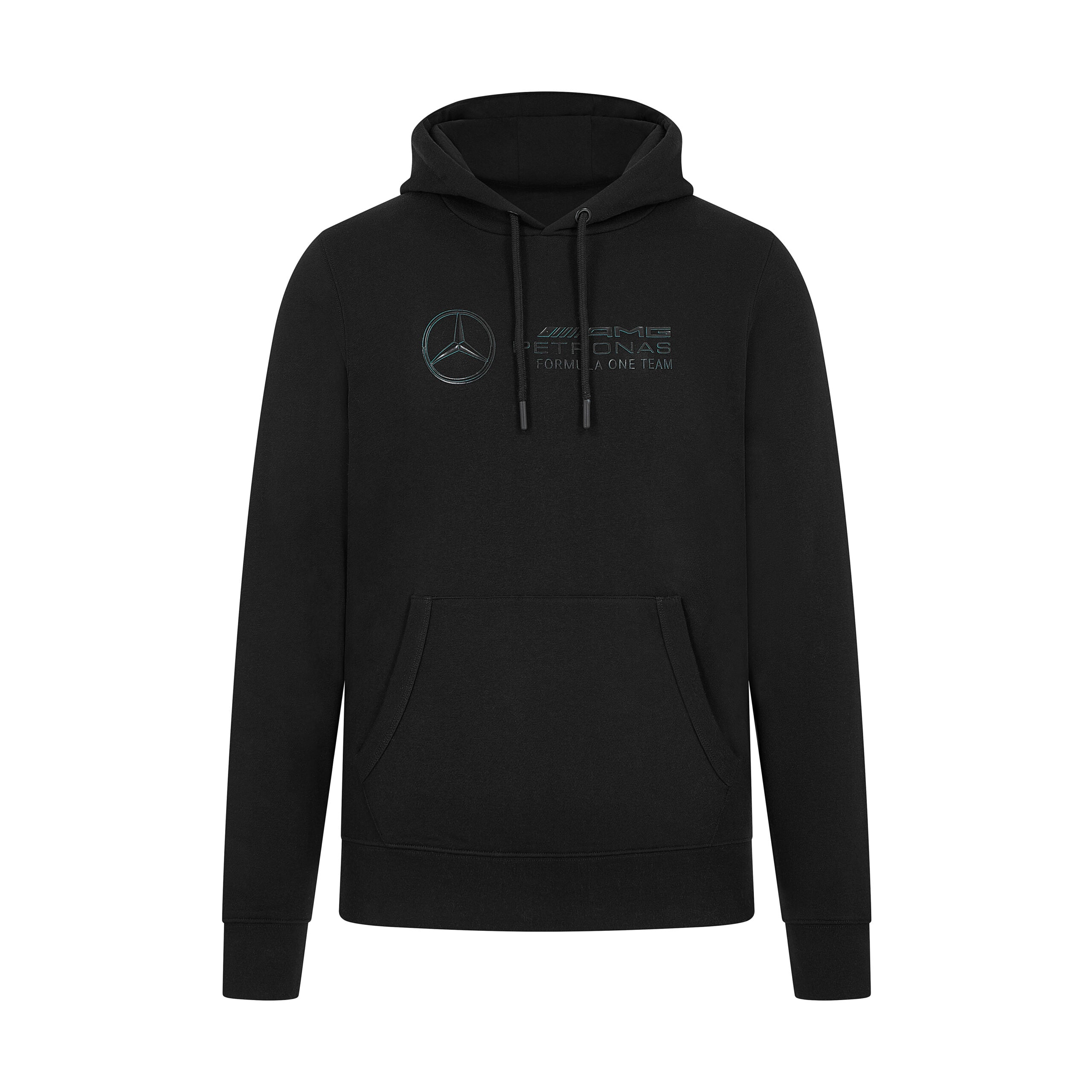 Mercedes AMG Petronas F1 Stealth Logo Hoodie Mens - Black