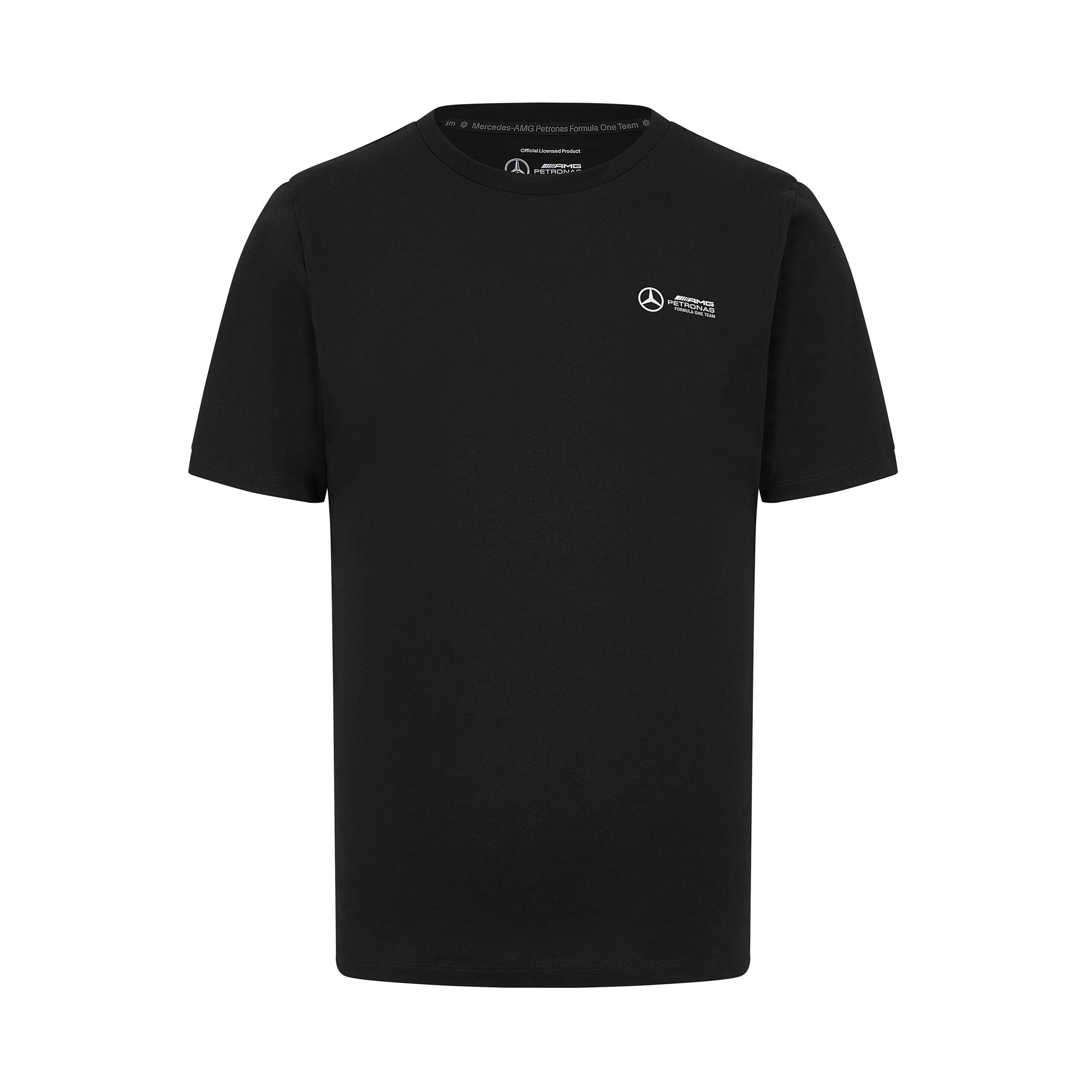 Mercedes AMG Petronas F1 Small Logo Tee Mens - Black