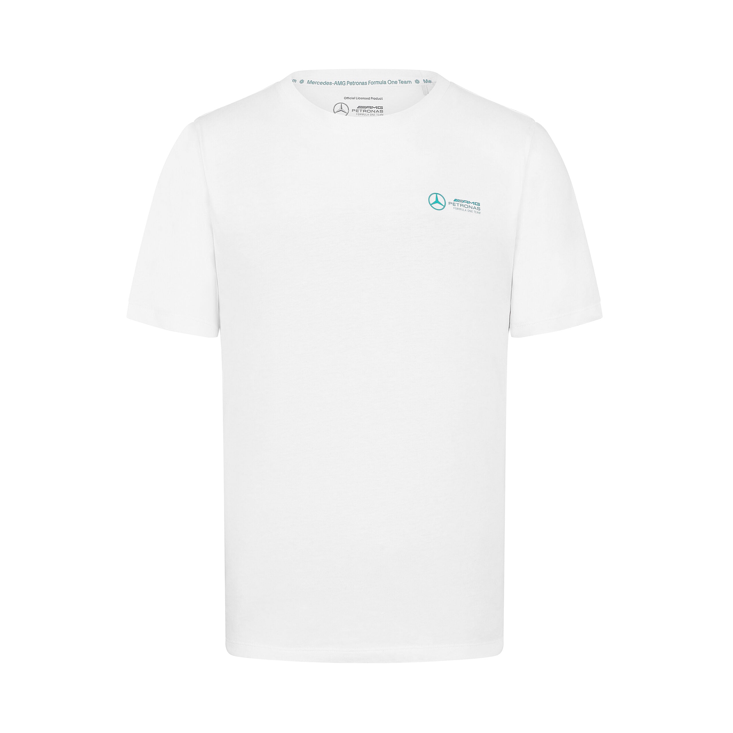 Mercedes AMG Petronas F1 Small Logo Tee Mens - White