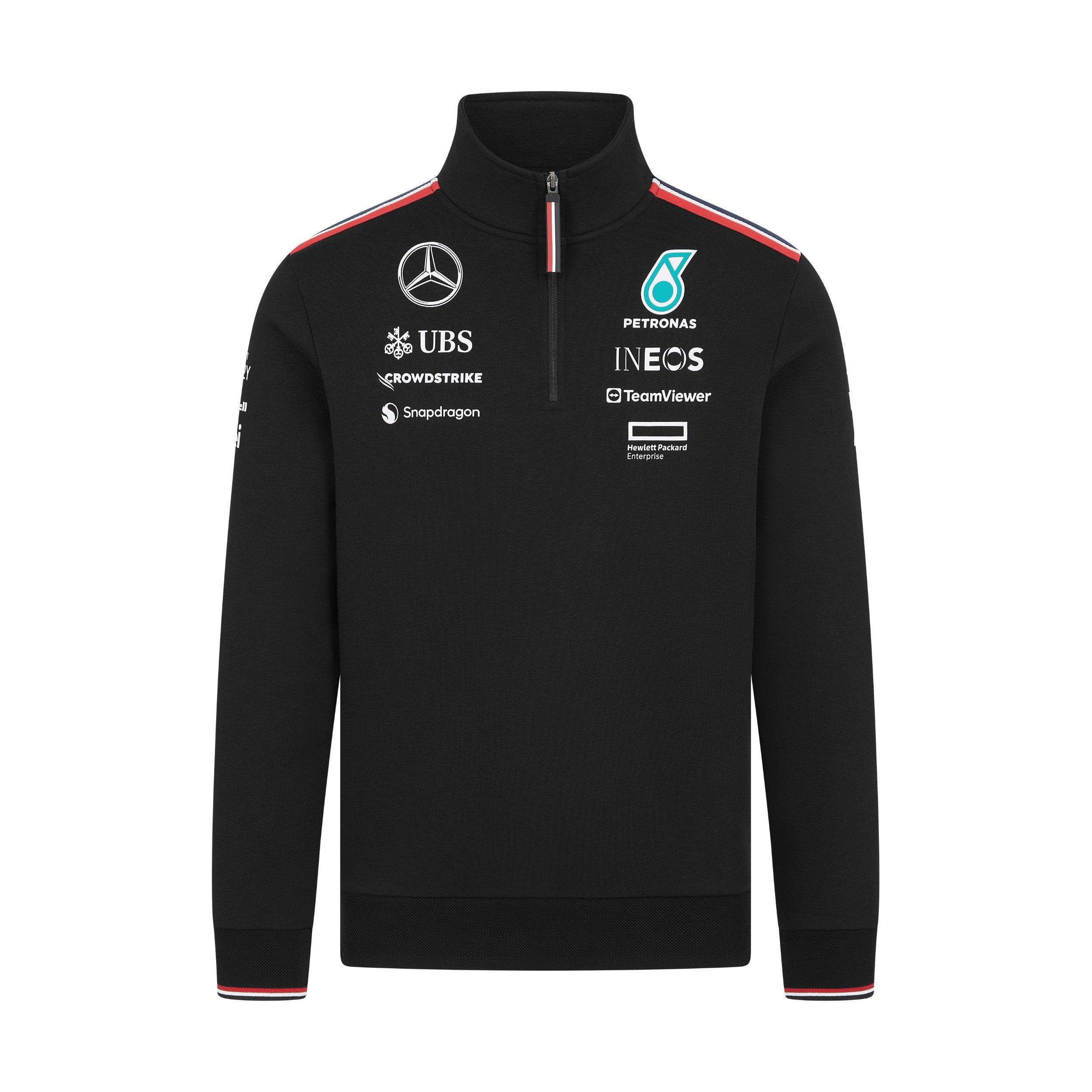 Mercedes AMG Petronas F1 Team 2024 Quarter Zip Mens - Black