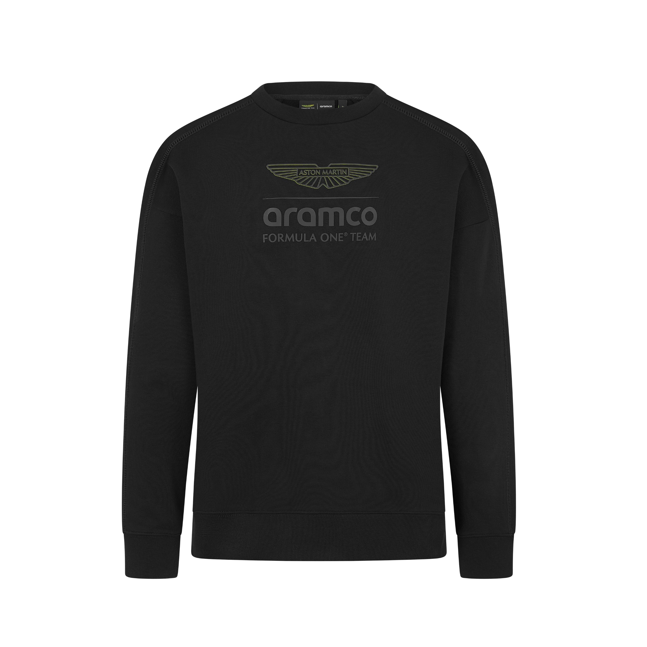 Aston Martin F1 Logo Stealth Crew Sweat Unisex - Black