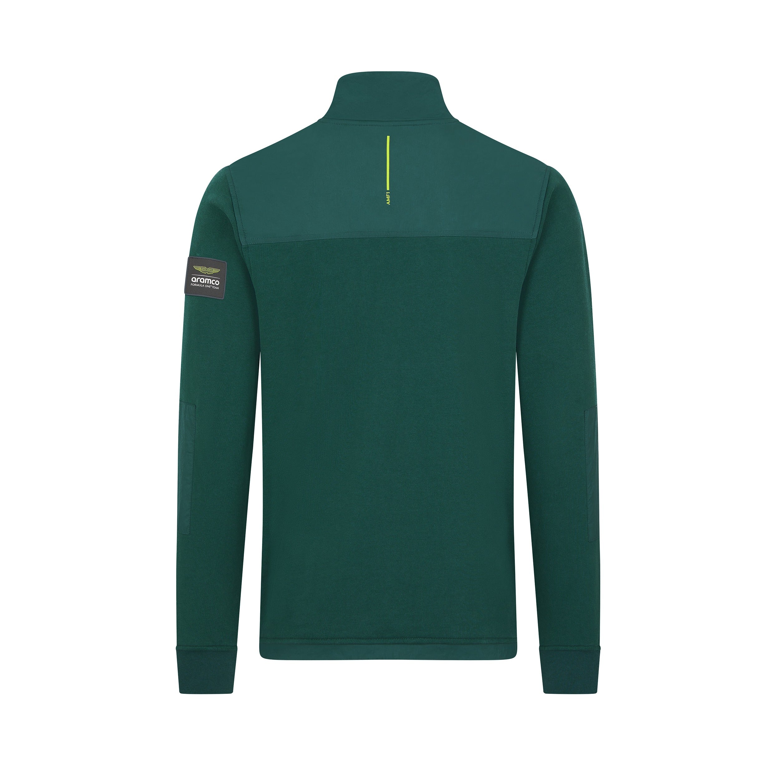 Aston Martin F1 Lifestyle Quarter Zip Sweat Mens - Dark Green