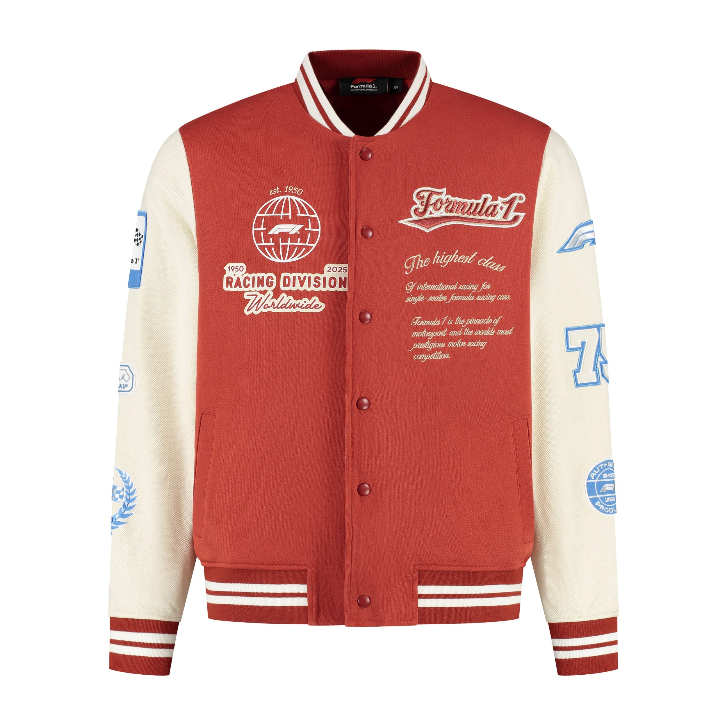 F1 Heritage Varisity Jacket Mens - Heritage Red