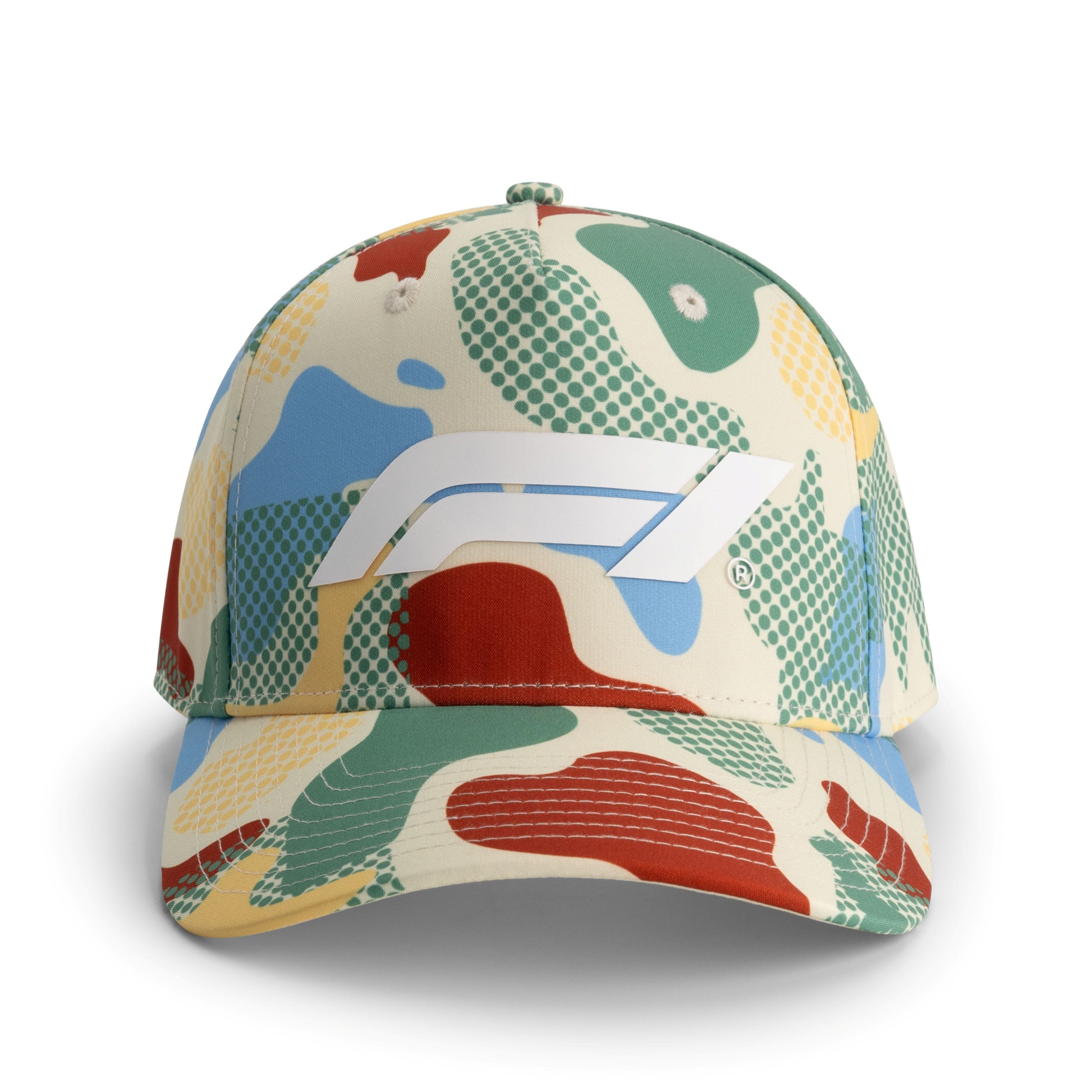 F1 Camo Baseball Cap Adults - Cream