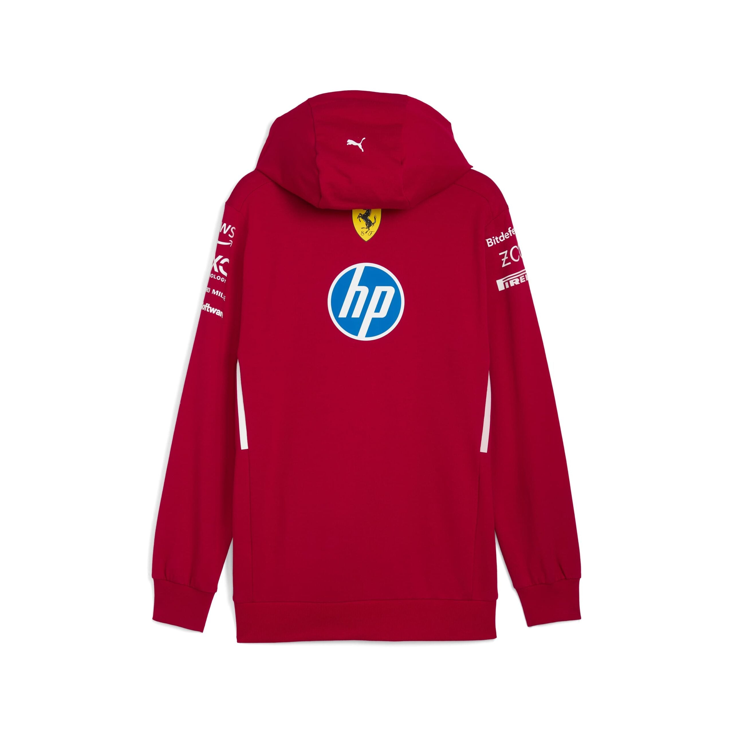 Scuderia Ferrari F1 Team 2025 Hoodie Mens - Dark Cherry