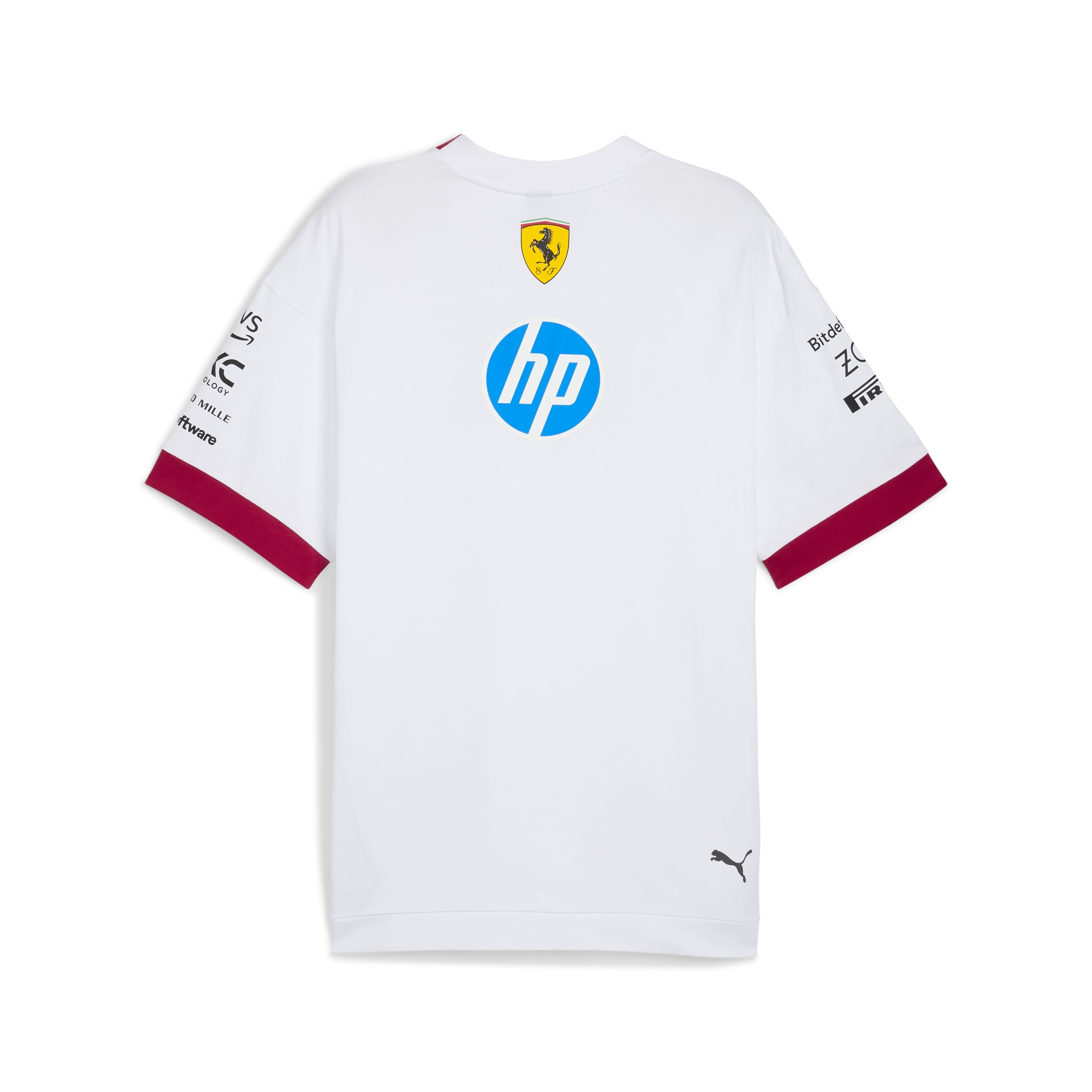 Scuderia Ferrari F1 Drivers Oversized Tee Mens - White
