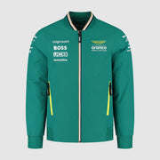 Aston Martin F1 Team 2025 Bomber Jacket Mens - Green