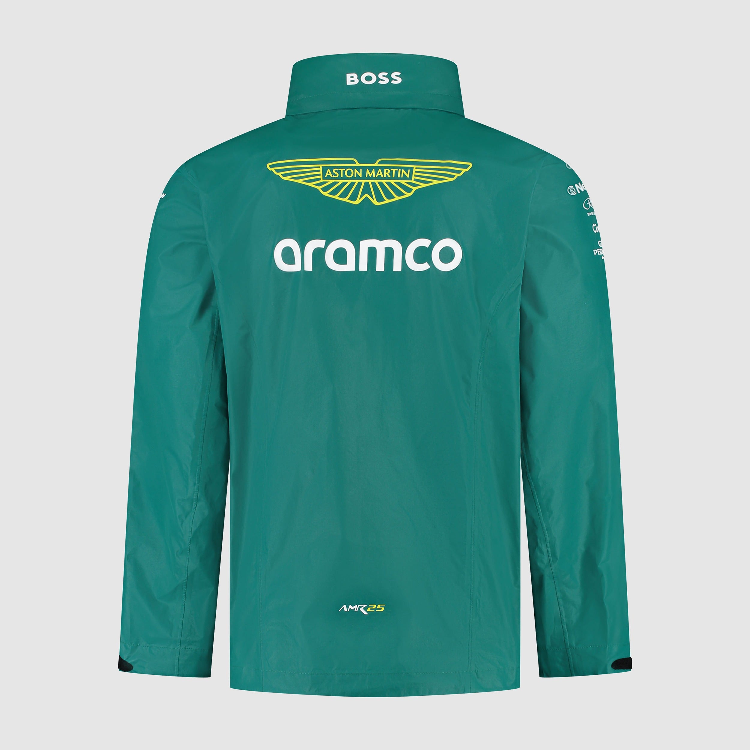 Aston Martin F1 Team 2025 Rain Jacket Mens - Green