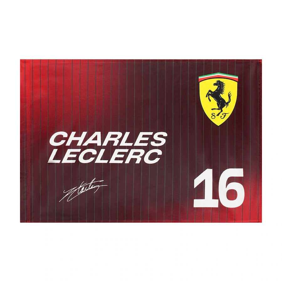 Scuderia Ferrari F1 60X90 Leclerc Flag Unisex - Dark Cherry
