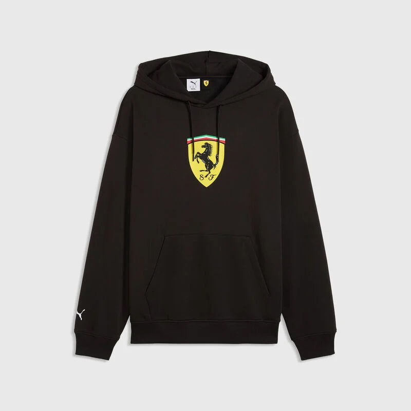 Scuderia Ferrari F1 Big Shield Hoodie Mens - Black