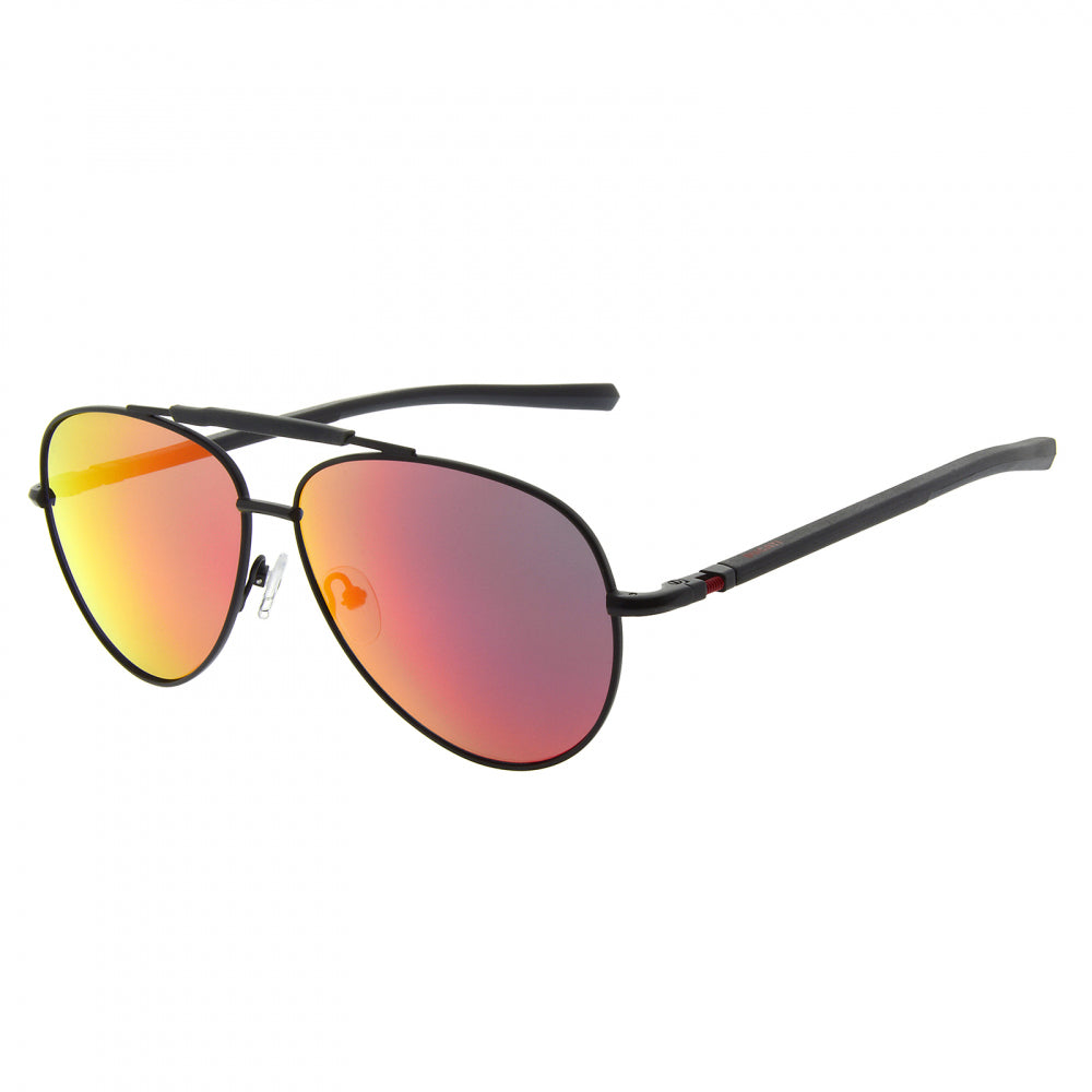Ducati Metal Full Rim Sunglasses - Black/Red