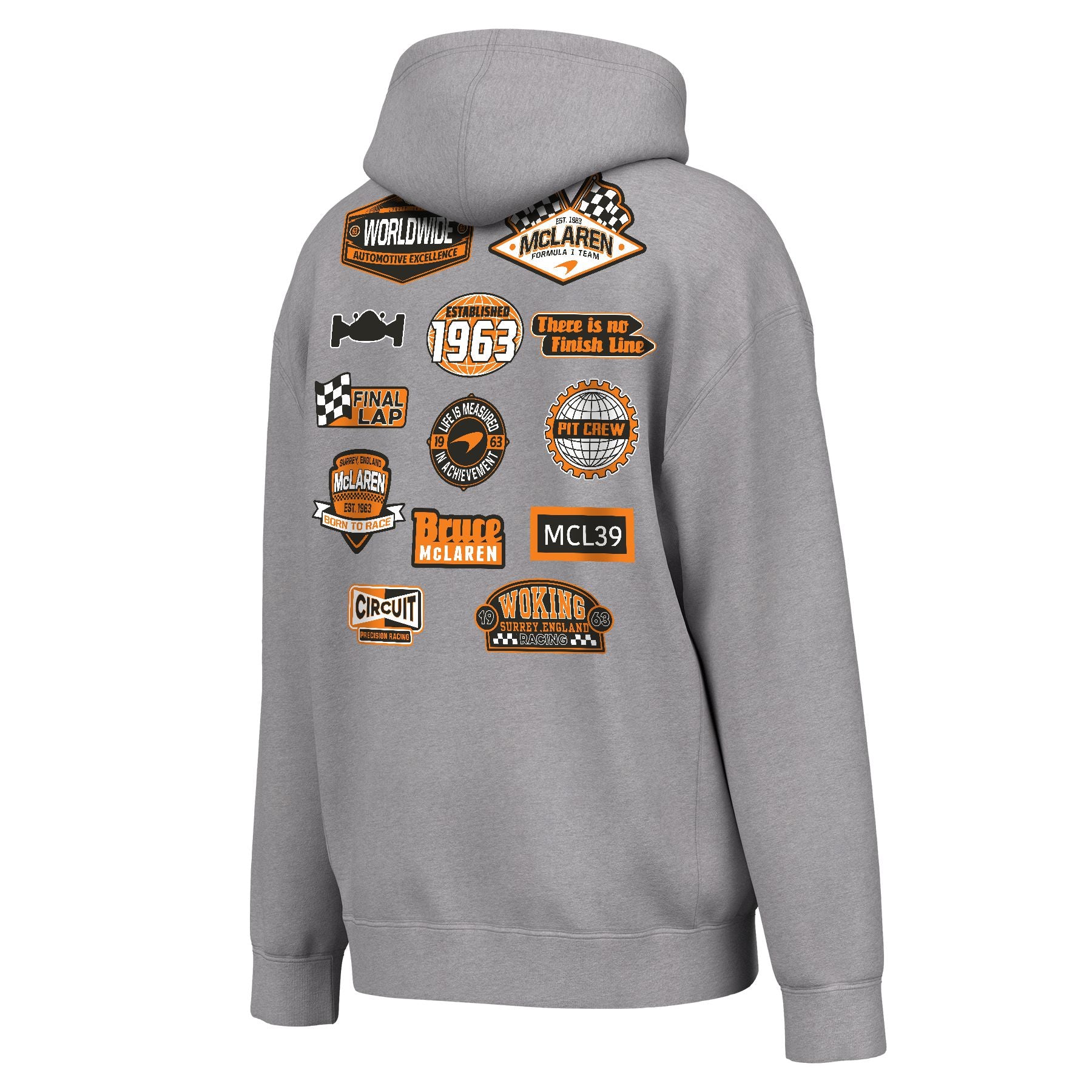 McLaren Racing F1 Magic Pullover Fleece Hoodie Mens - Grey