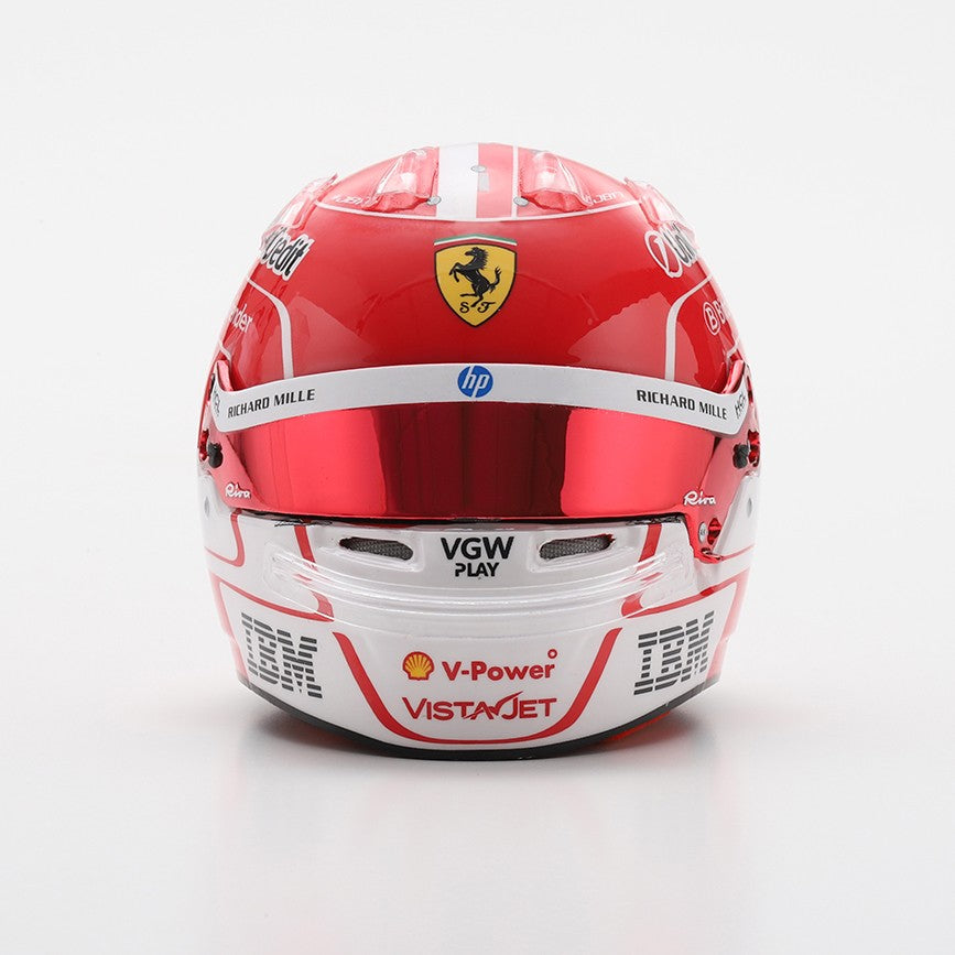 Looksmart Scuderia Ferrari F1 Charles Leclerc 2025 Mini Helmet Unisex - Red - 1:5 Scale