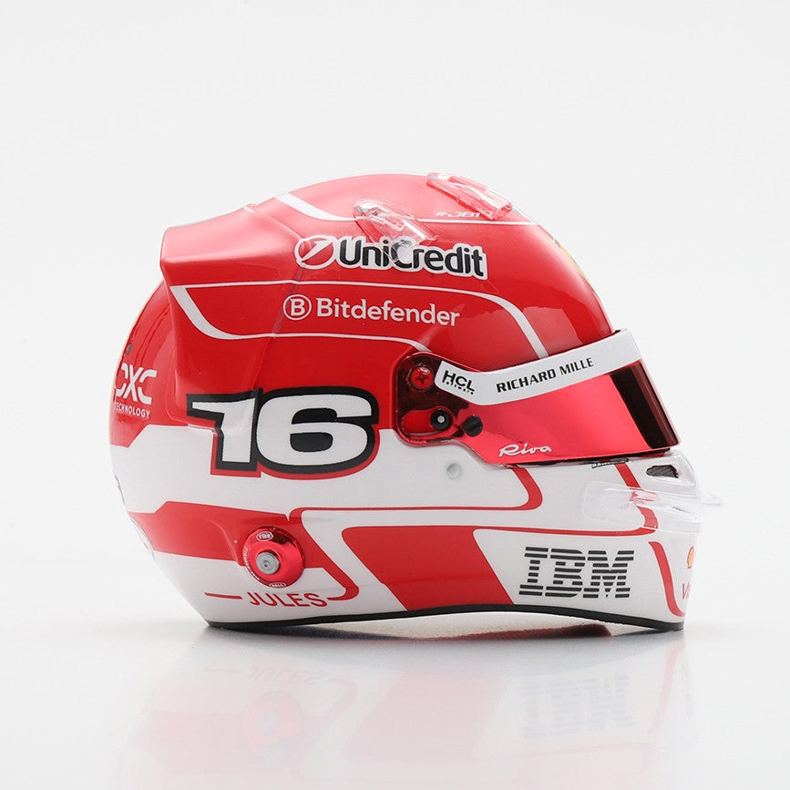 Looksmart Scuderia Ferrari F1 Charles Leclerc 2025 Mini Helmet Unisex - Red - 1:5 Scale