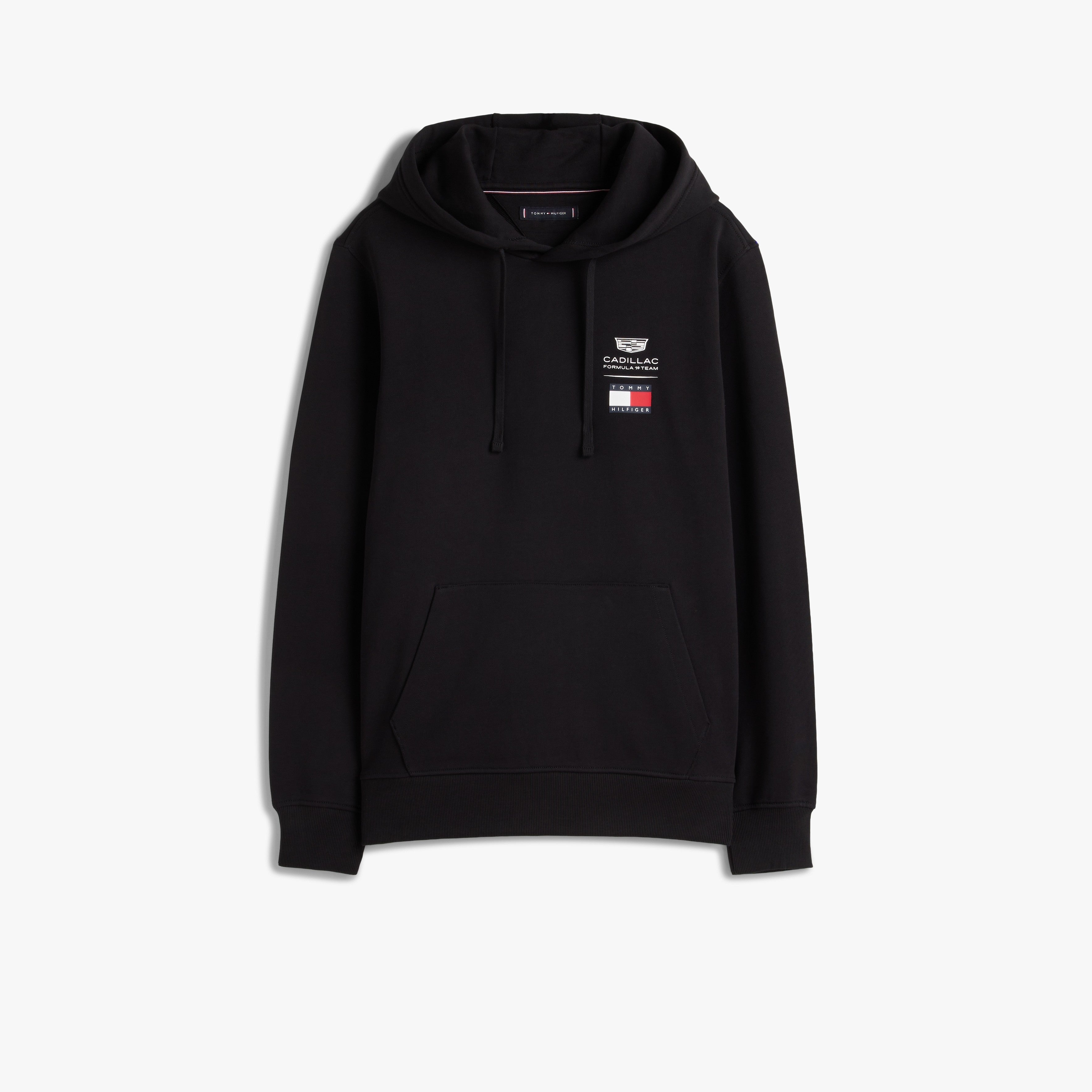 Cadillac F1 X Tommy Hilfiger Logo Hoodie Mens - Black