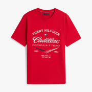 Cadillac F1 X Tommy Hilfiger Varsity Tee Mens - Red