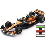 Spark McLaren Racing F1 F1 Team MCL39 Lando Norris 2025 Monaco GP Winner F1 Car Unisex - Papaya - 1:43 Scale