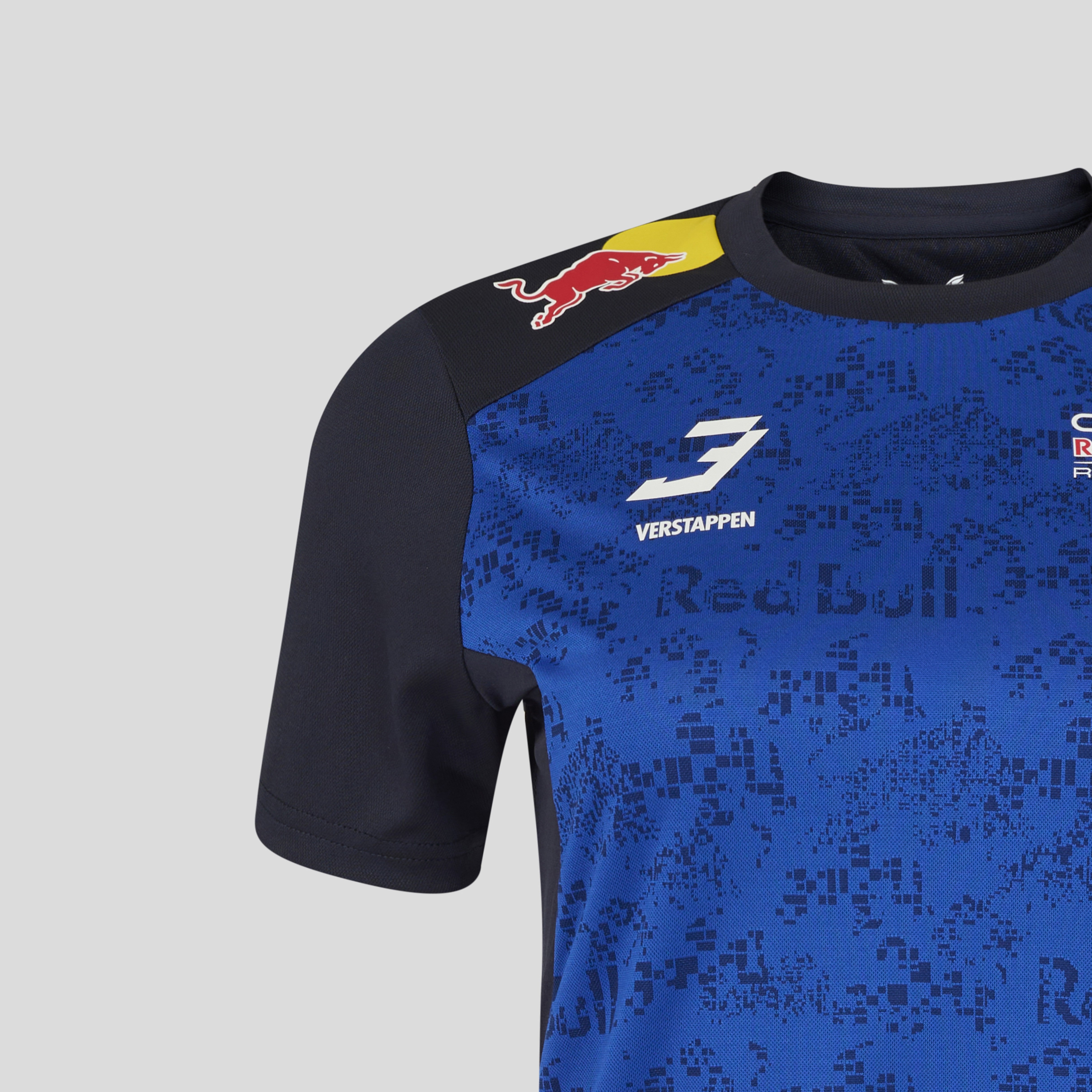Red Bull Racing F1 Team 2026 T-Shirt Driver Max Verstappen Womens - Night Sky / Surf The Web
