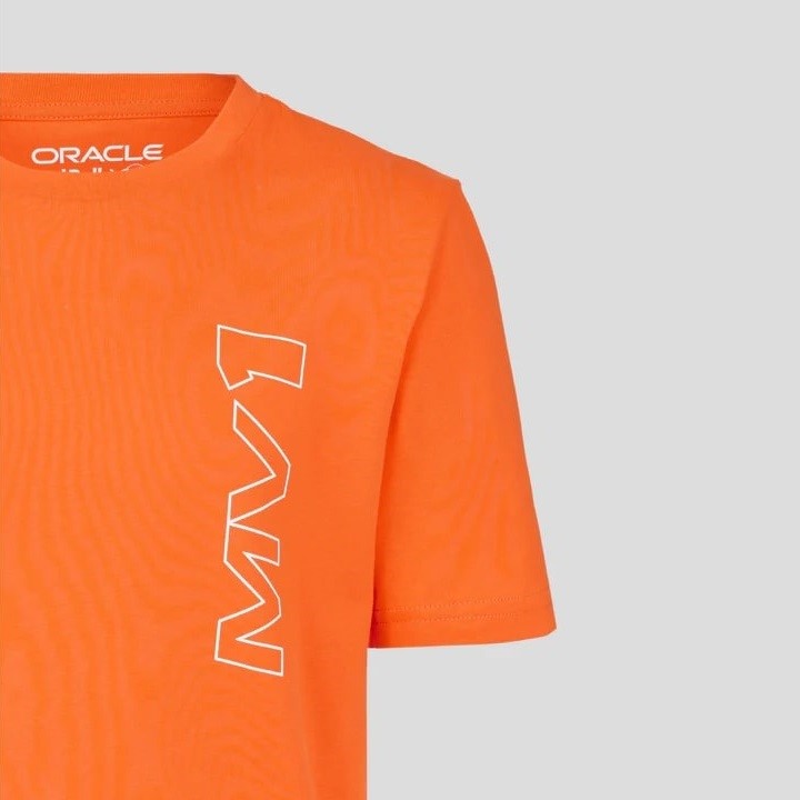 Red Bull Racing F1 Driver Max Verstappen Tee Kids - Exotic Orange