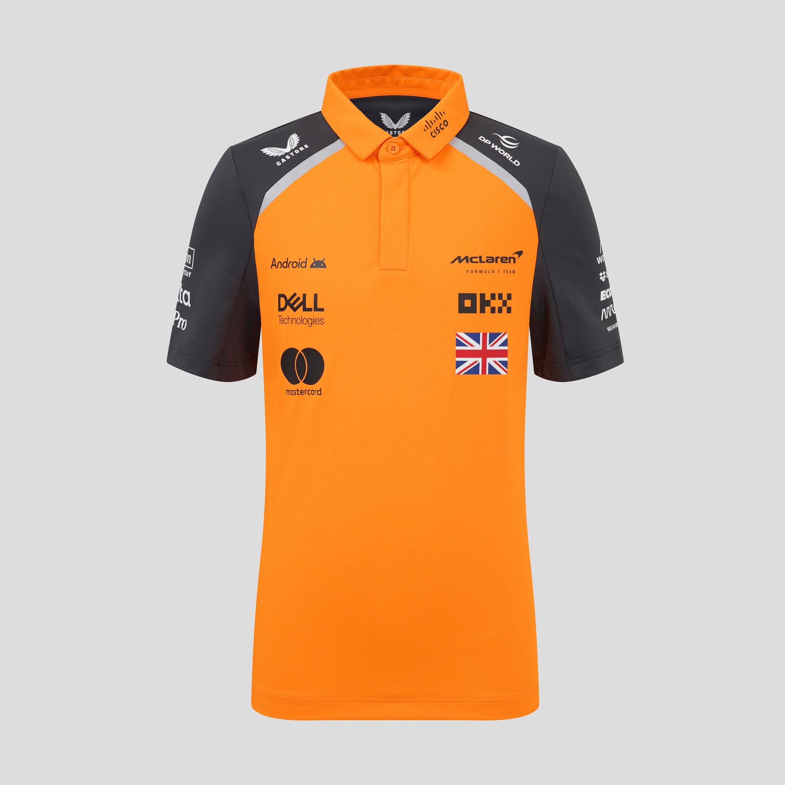 McLaren Racing F1 Official Team 2025 Polo Shirt Lando Norris Kids - Papaya