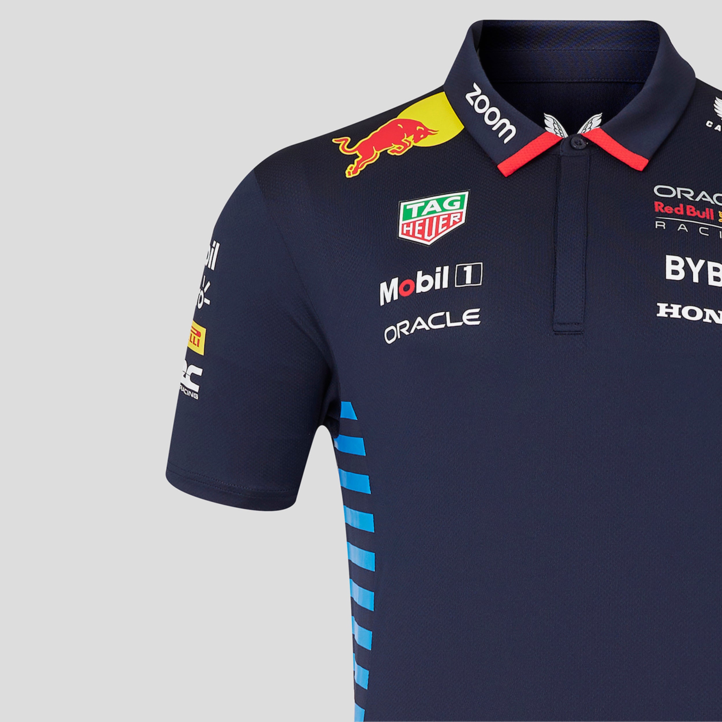 Red Bull Racing F1 Team 2024 Short Sleeve Polo Shirt Mens - Night Sky